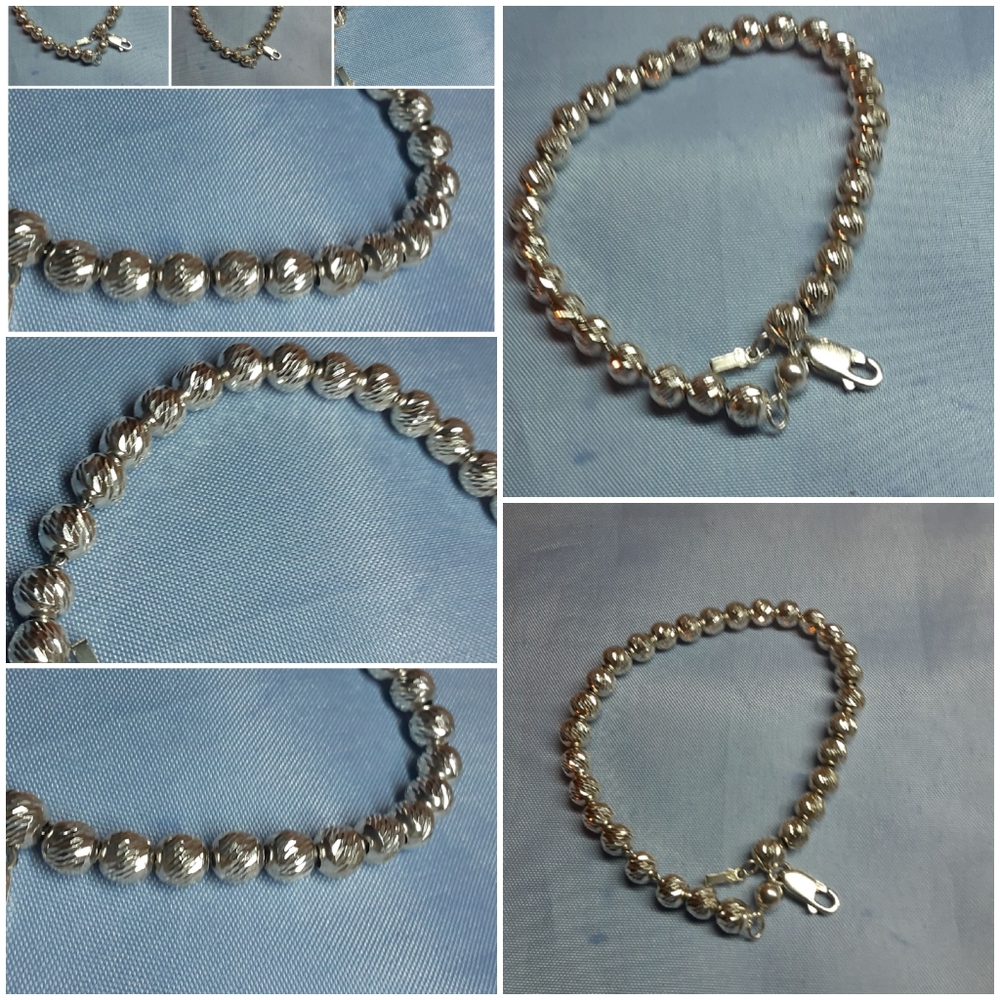 925 diamond cut bracelet